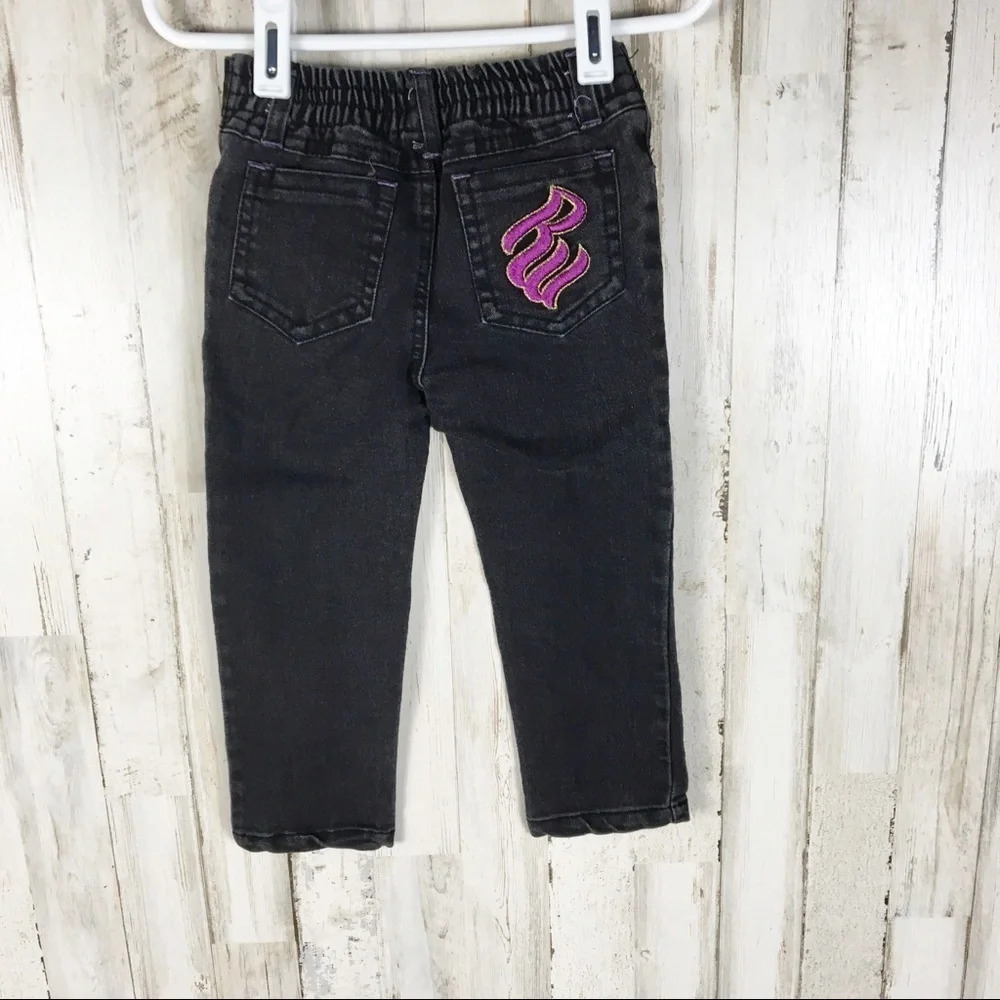 Rocawear Logo Black Skinny Jeans Baby Toddler Girl